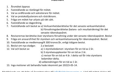 Kallelse till ordinarie Årsmöte 2023-05-22. Anmäl deltagande till info@alzheimersverige.se